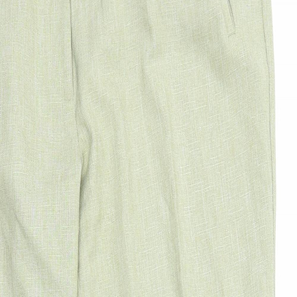 Womens UK Size 20 Preworn Regular Fit  Green Trousers