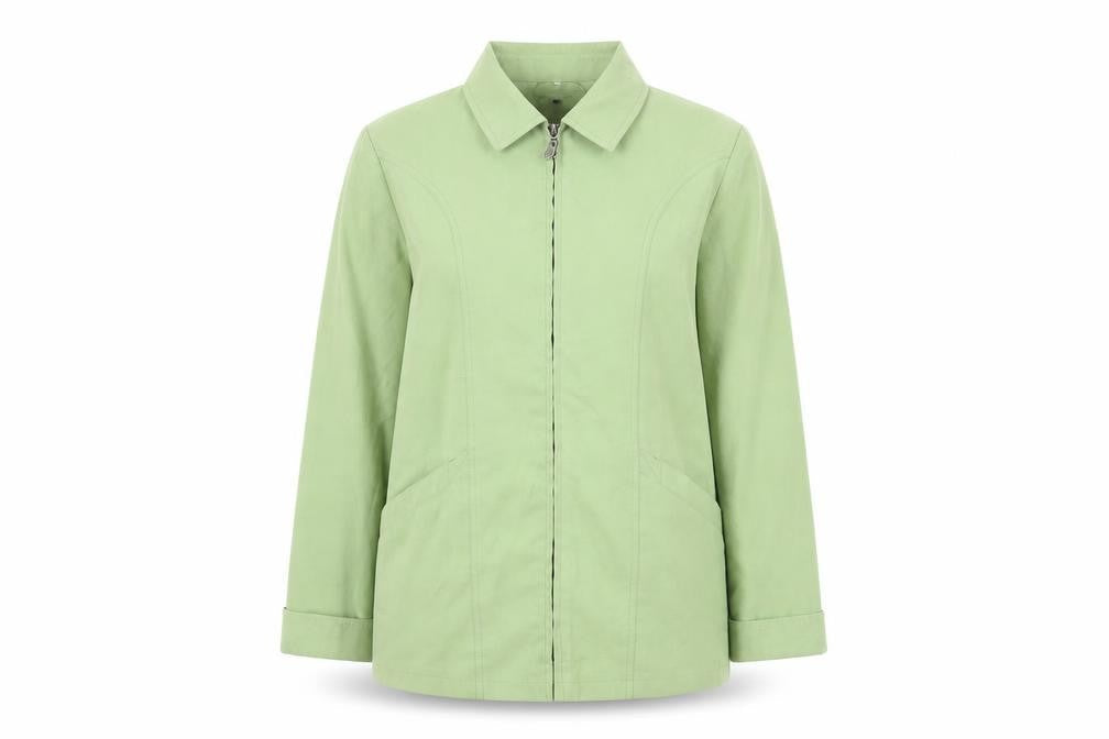 Womens UK Size 10 Klass Green Overcoat