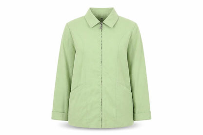 Womens UK Size 10 Klass Green Overcoat