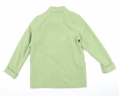 Klass Womens Green   Overcoat Coat Size 10