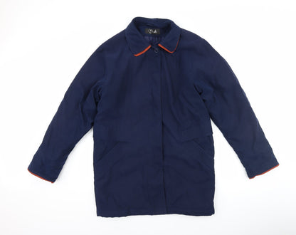 Womens UK Size 10 style file Blue Overcoat