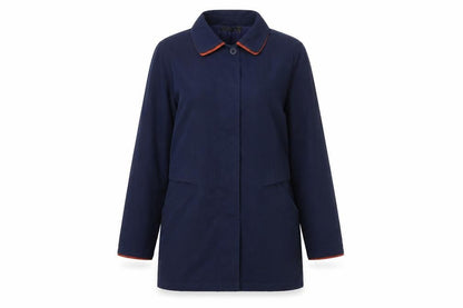Womens UK Size 10 style file Blue Overcoat