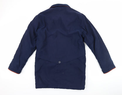 Womens UK Size 10 style file Blue Overcoat