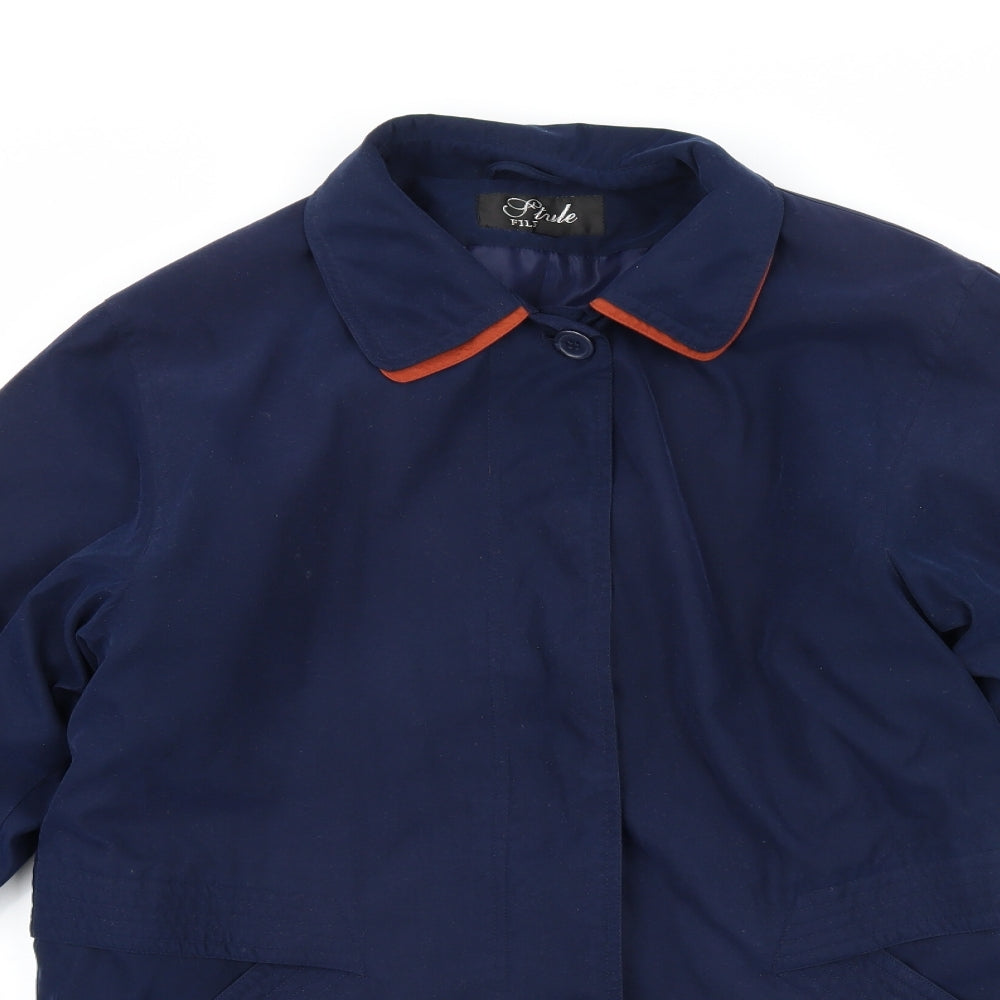Womens UK Size 10 style file Blue Overcoat