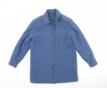 Womens UK Size 10 JBC Collection Blue Overcoat