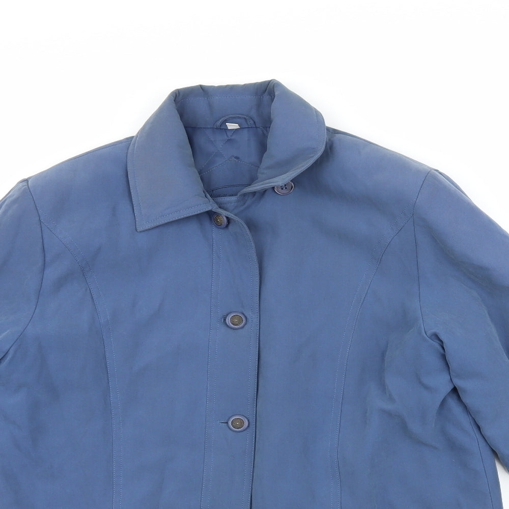 Womens UK Size 10 JBC Collection Blue Overcoat