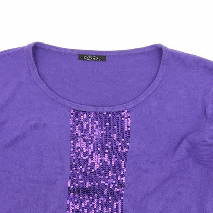 bm Collection Womens Purple   Pullover Jumper Size L