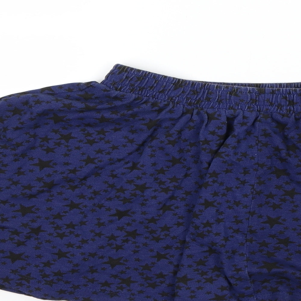 Zara Womens Blue   Skater Skirt Size S  - Star Print