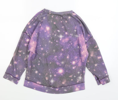 NEXT Girls Purple   Pullover Sweatshirt Size 9 Years  - STAR WARS