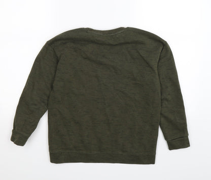 Primark Boys Green  Jersey Pullover Sweatshirt Size 10-11 Years  - LIMITLESS
