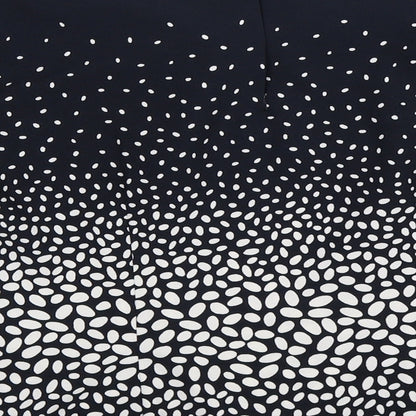 Ann Taylor Womens Blue Polka Dot  Basic Blouse Size S