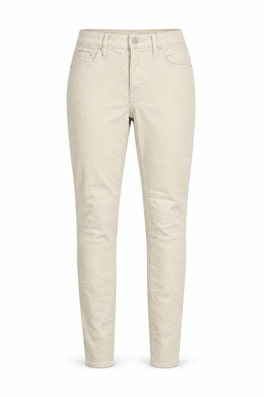 Womens UK Size 8 Gap Regular Fit Skinny Ivory Jeans