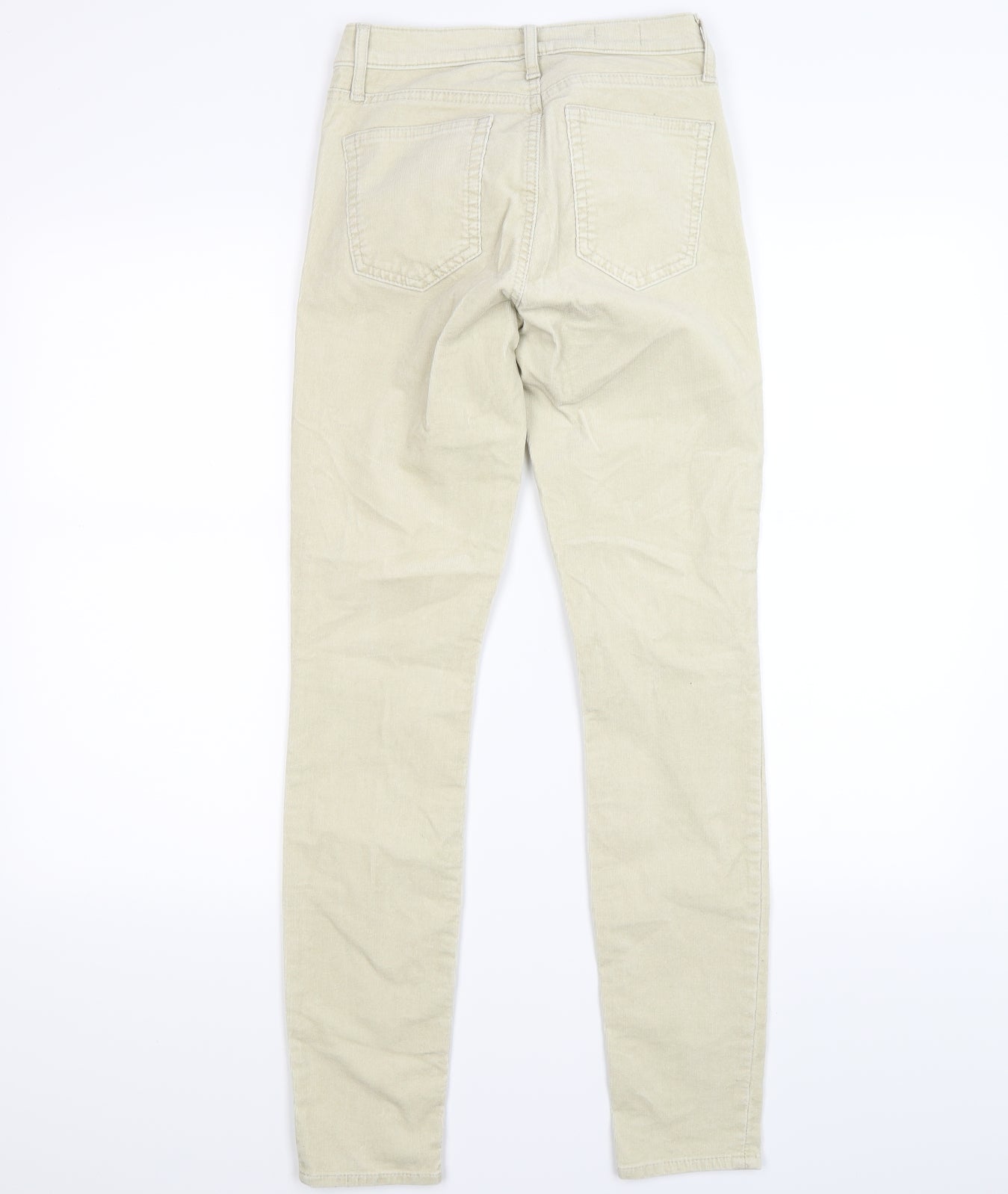 Gap Womens Ivory Striped Corduroy Skinny Jeans Size 8 L29 in - Modern Stretch