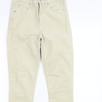 Gap Womens Ivory Striped Corduroy Skinny Jeans Size 8 L29 in - Modern Stretch