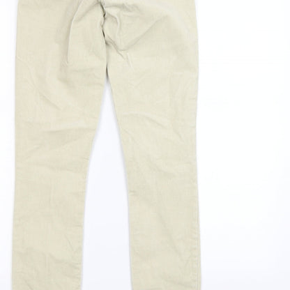 Gap Womens Ivory Striped Corduroy Skinny Jeans Size 8 L29 in - Modern Stretch