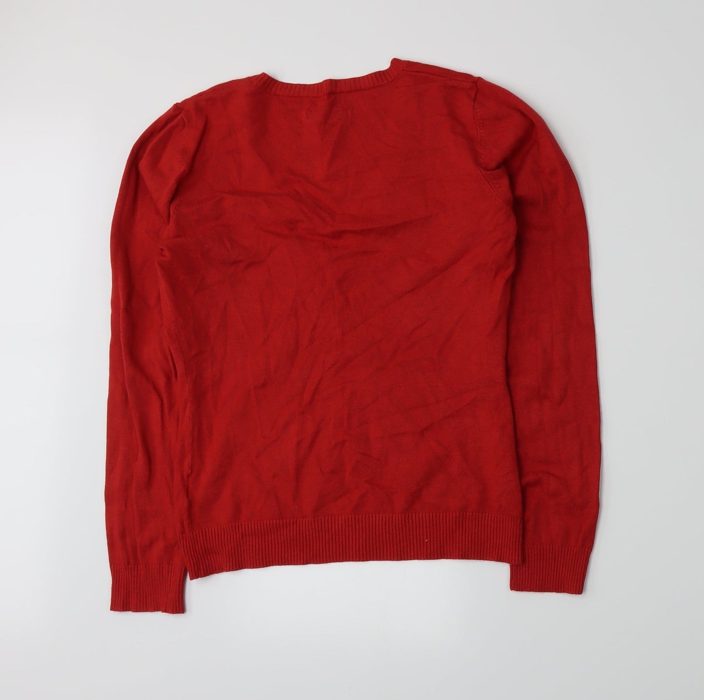 Lust Womens Red   Cardigan Jumper Size L