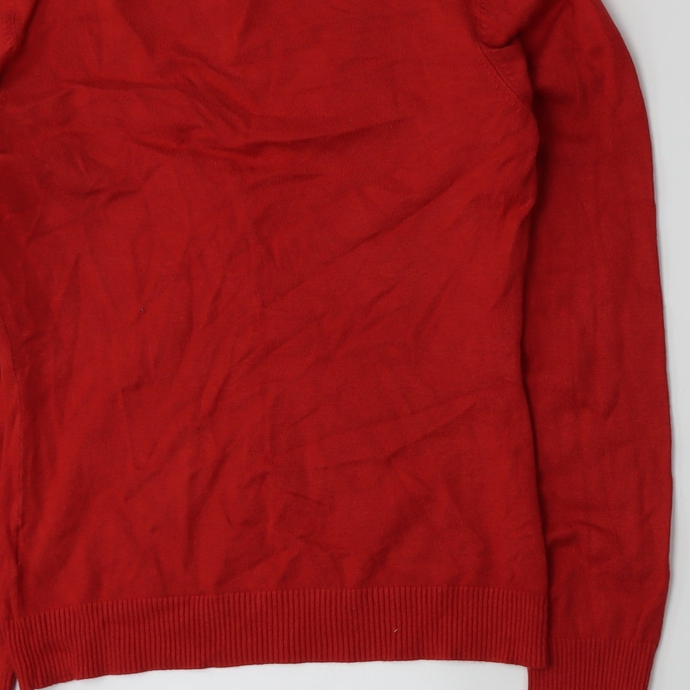 Lust Womens Red   Cardigan Jumper Size L