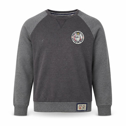Mens UK Size S Brave Soul Grey Pullover Sweatshirt