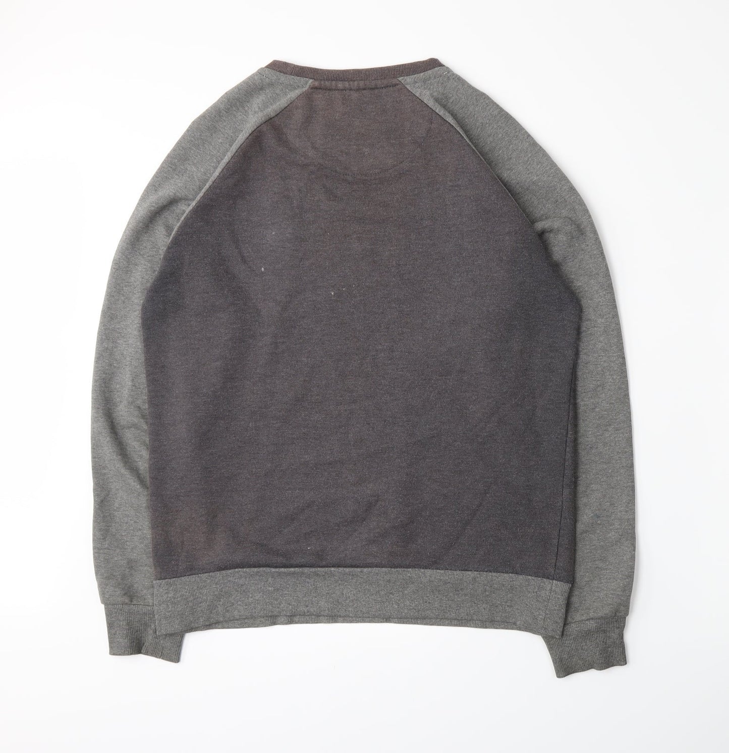 Mens UK Size S Brave Soul Grey Pullover Sweatshirt