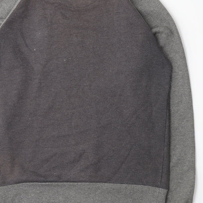 Mens UK Size S Brave Soul Grey Pullover Sweatshirt
