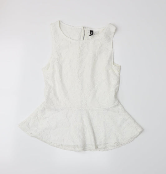 Divided by H&M Womens White   Basic Tank Size M