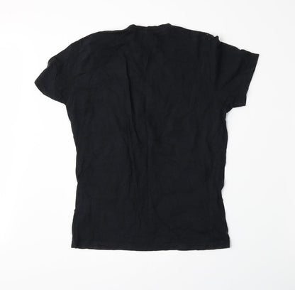 Womens UK Size S Sfera Black Basic T-Shirt
