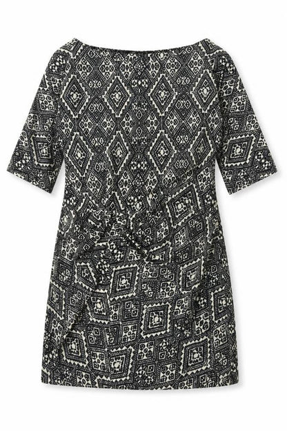 Zara Womens Black Geometric  A-Line  Size M