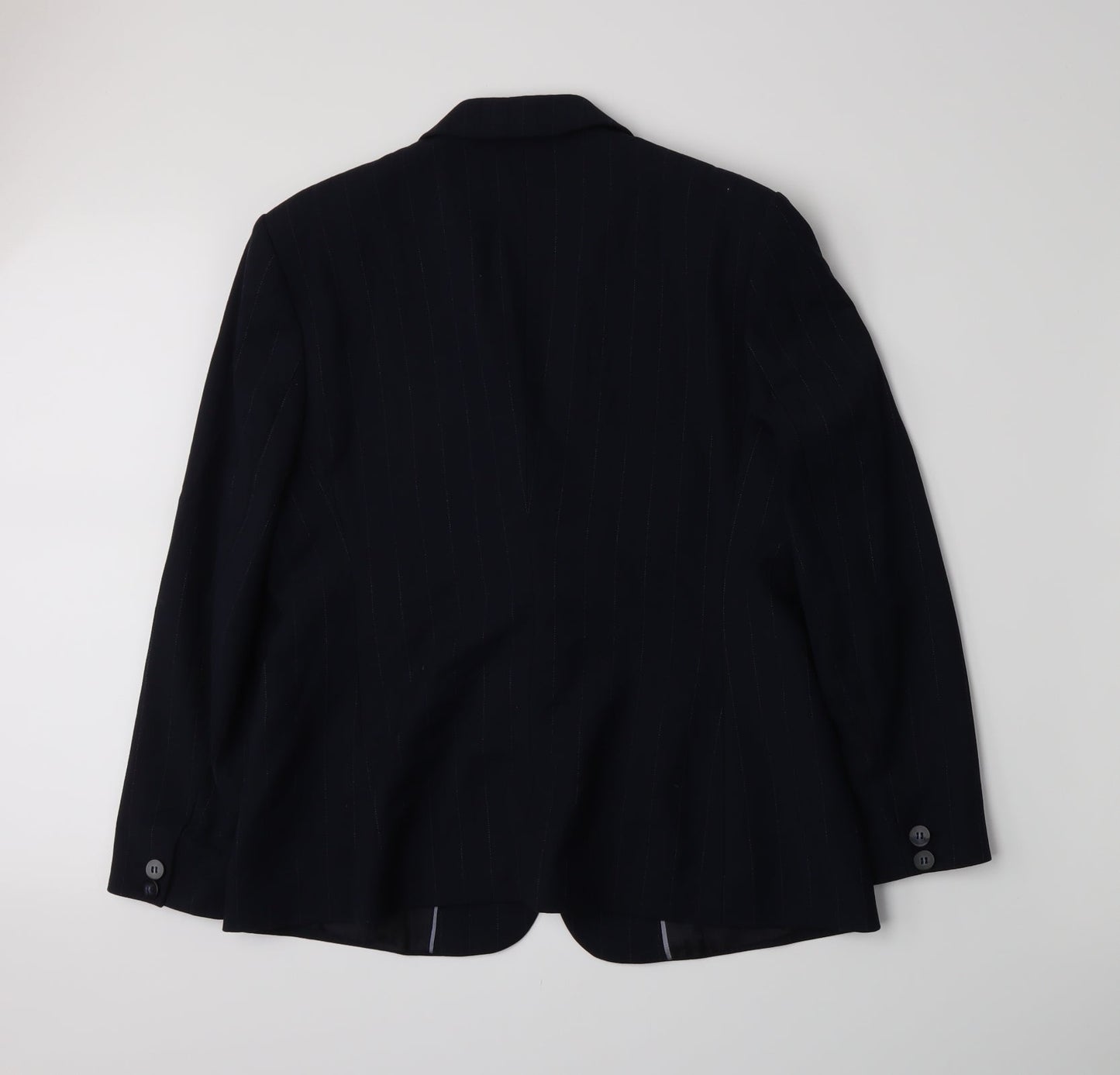 NEXT Womens Blue Pinstripe  Jacket Blazer Size 14