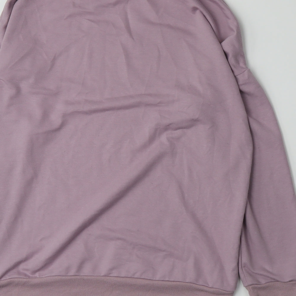Avenue Womens Purple  Jersey Top Pyjama Top Size S