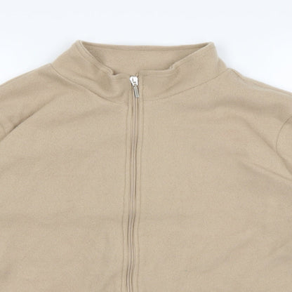 Gabrielle Vicenza Womens Beige   Full Zip Jumper Size 16