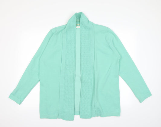 Classics Womens Green  Knit Cardigan Jumper Size M