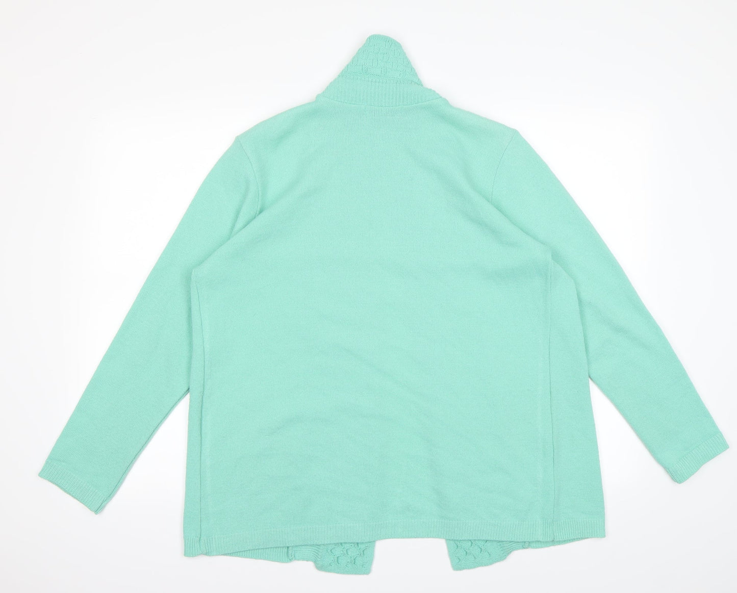 Classics Womens Green  Knit Cardigan Jumper Size M