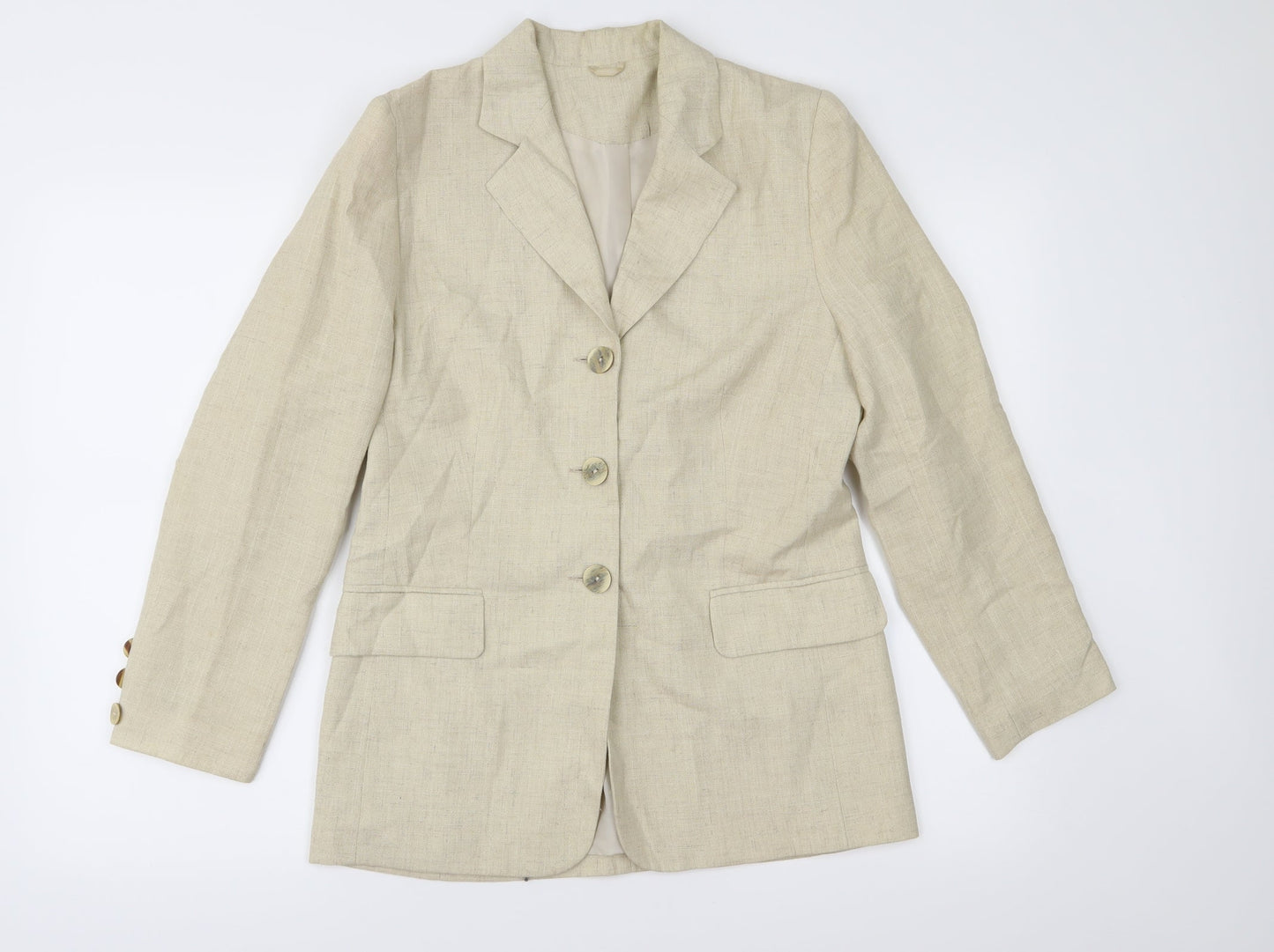 Anne Brooks Womens Beige   Jacket  Size 10