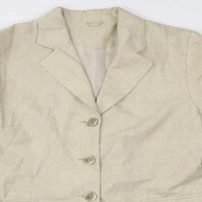 Anne Brooks Womens Beige   Jacket  Size 10