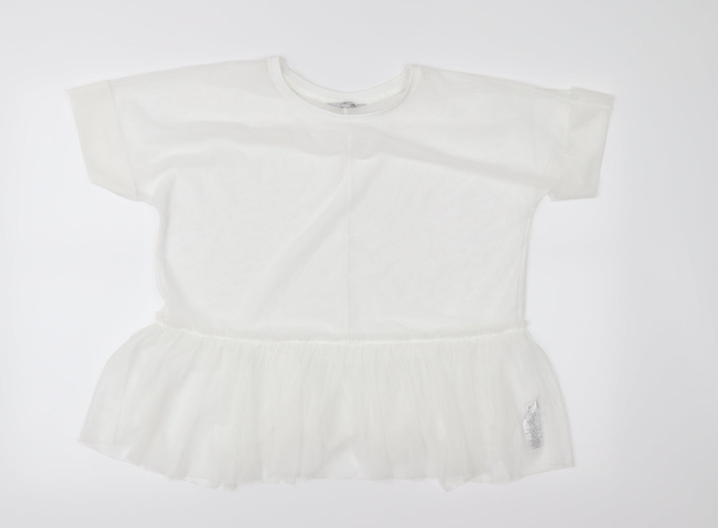Womens UK Size 10 NEXT White Basic Blouse