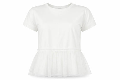 Next Womens White  Mesh Basic Blouse Size 10
