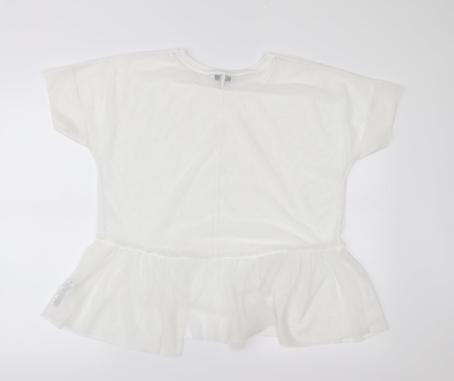 Womens UK Size 10 NEXT White Basic Blouse