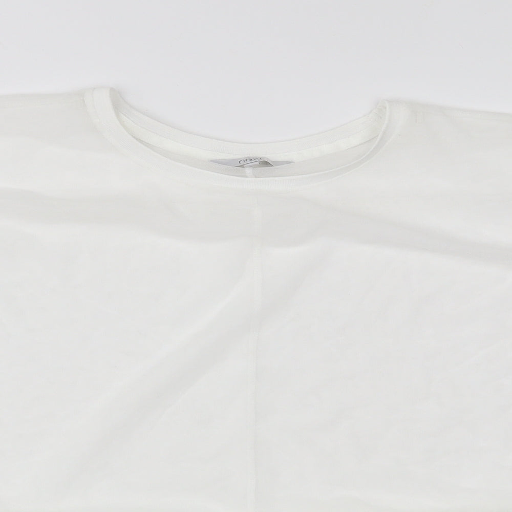 Womens UK Size 10 NEXT White Basic Blouse