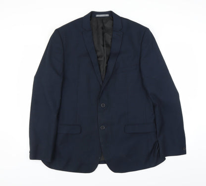 Mens UK Size 42 Red Herring Regular Blue Suit Jacket