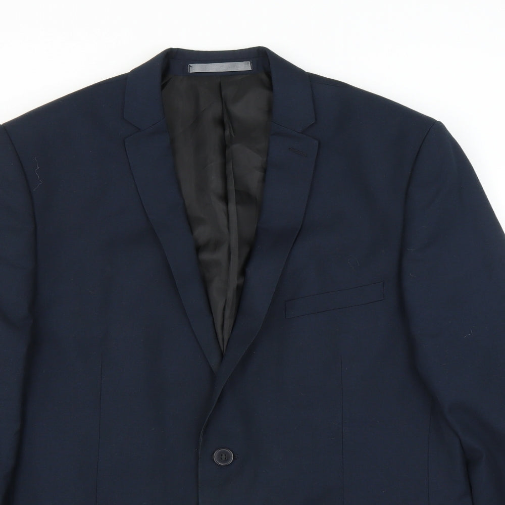 Mens UK Size 42 Red Herring Regular Blue Suit Jacket