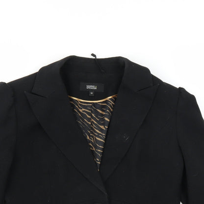 Marks and Spencer Womens Black   Jacket Blazer Size 12