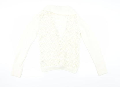 George Womens Ivory   Cardigan Jumper Size 14