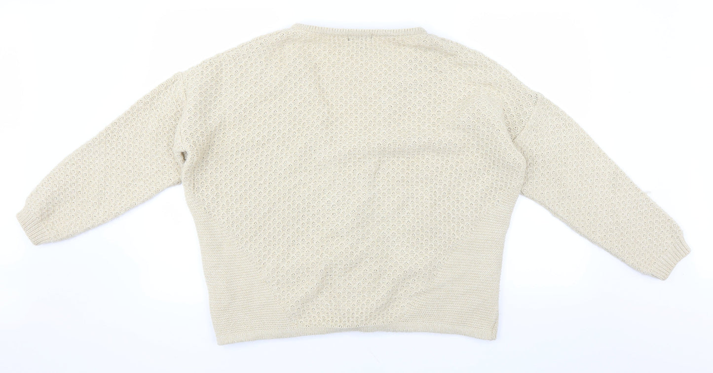 Topshop Womens Beige   Cardigan Jumper Size 12