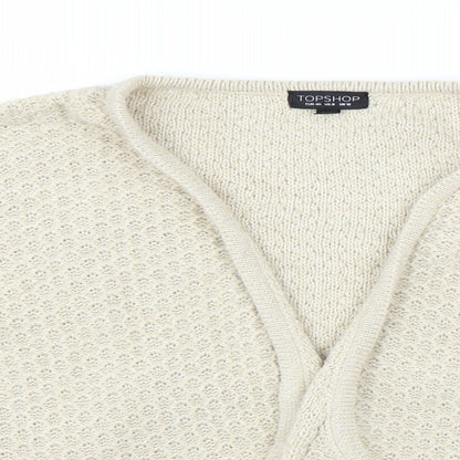 Topshop Womens Beige   Cardigan Jumper Size 12