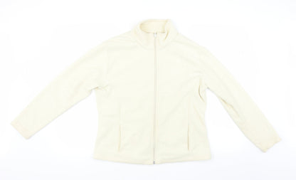 Marks and Spencer Womens Ivory   Full Zip Jumper Size 16