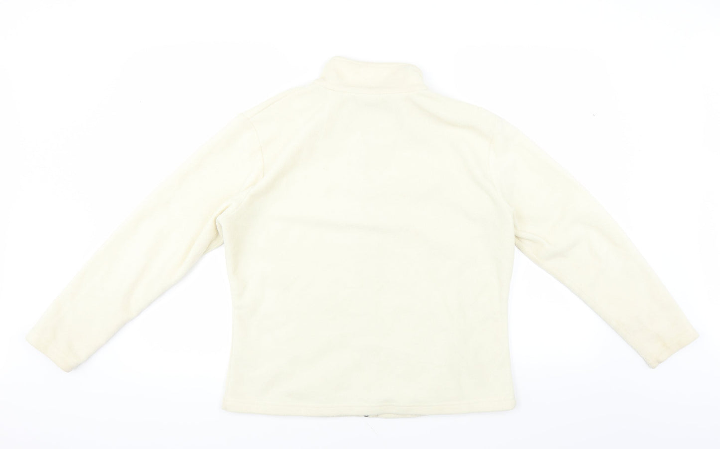 Marks and Spencer Womens Ivory   Full Zip Jumper Size 16