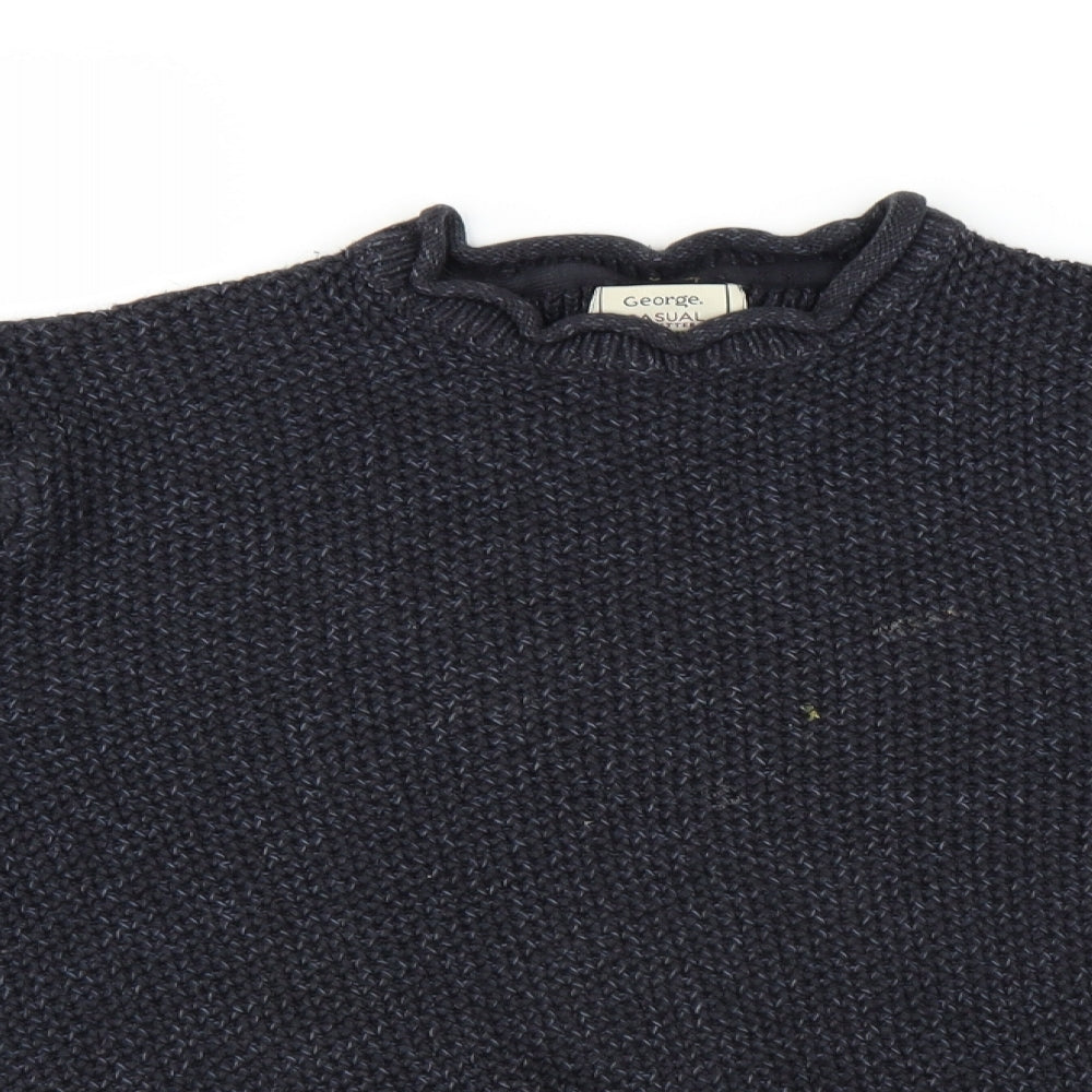 George Mens Blue   Pullover Jumper Size M