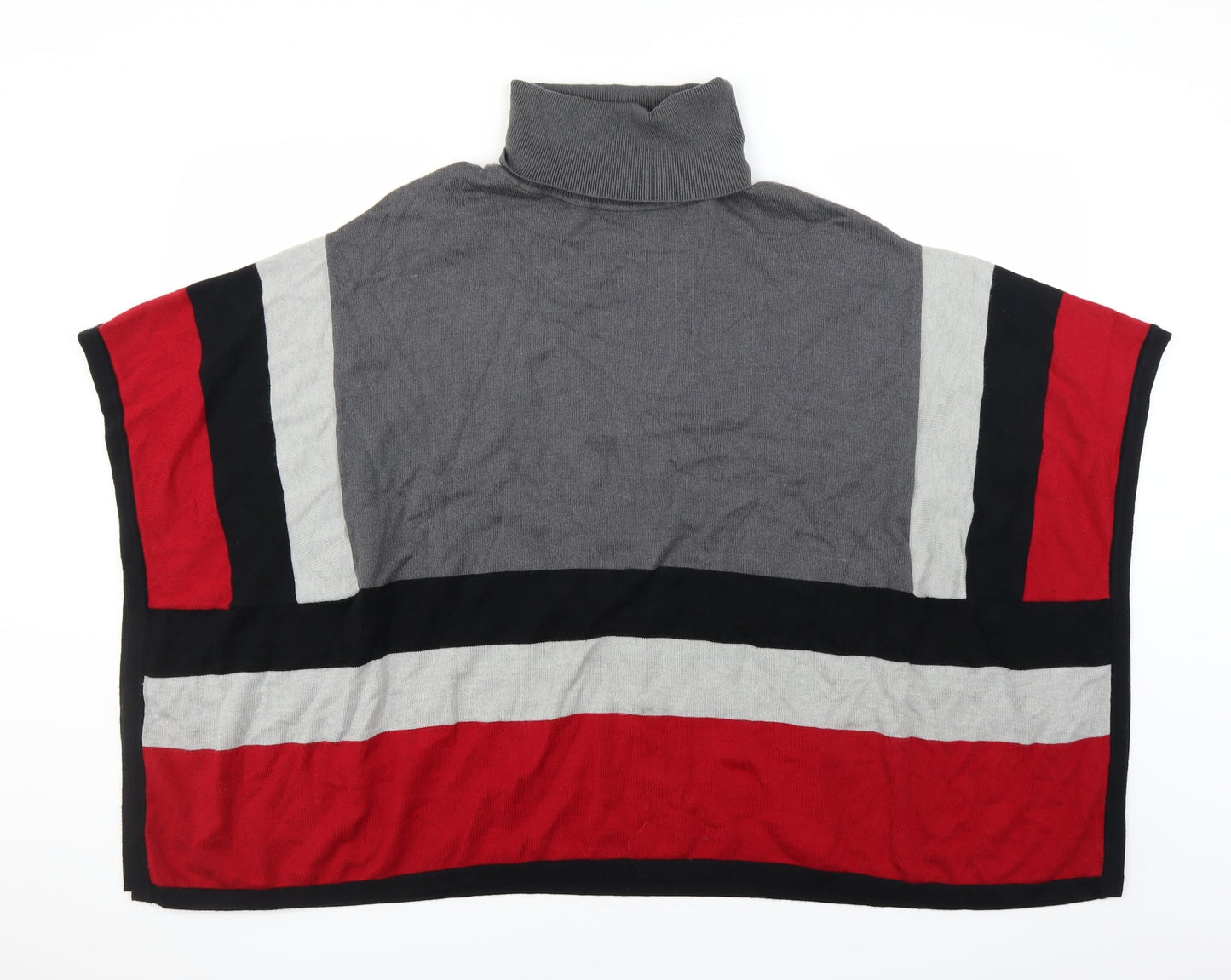 Cruz Womens Red Striped  Cape Jumper Size S