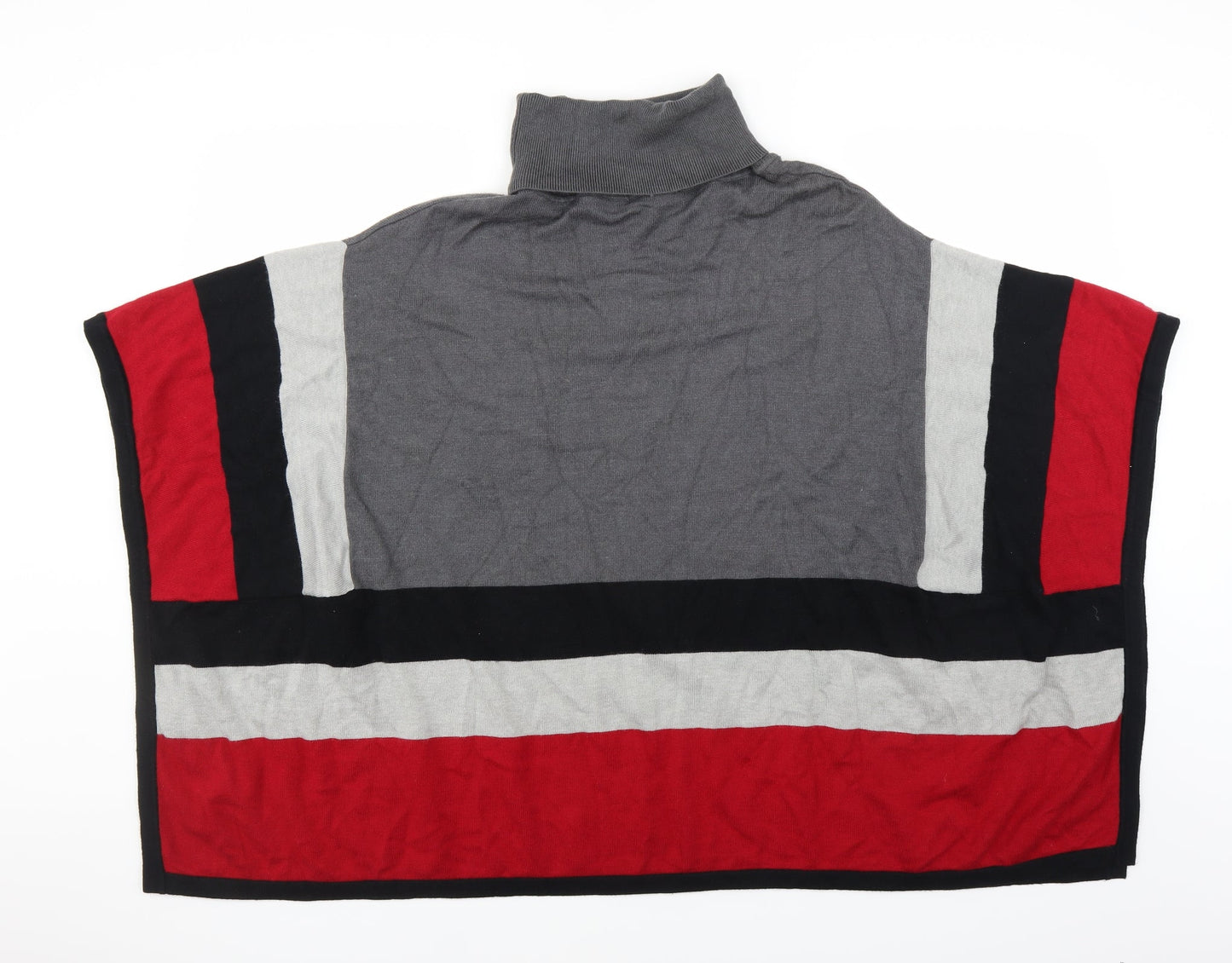 Cruz Womens Red Striped  Cape Jumper Size S