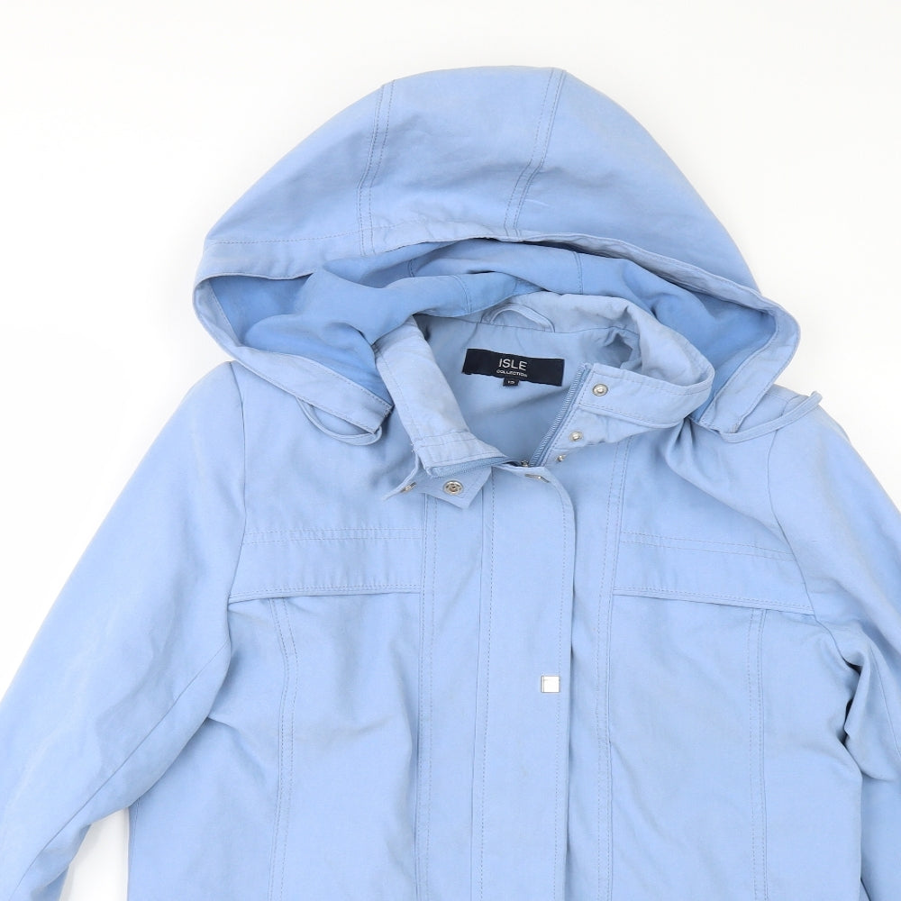 Womens UK Size 12 EWM Blue Anorak Coat